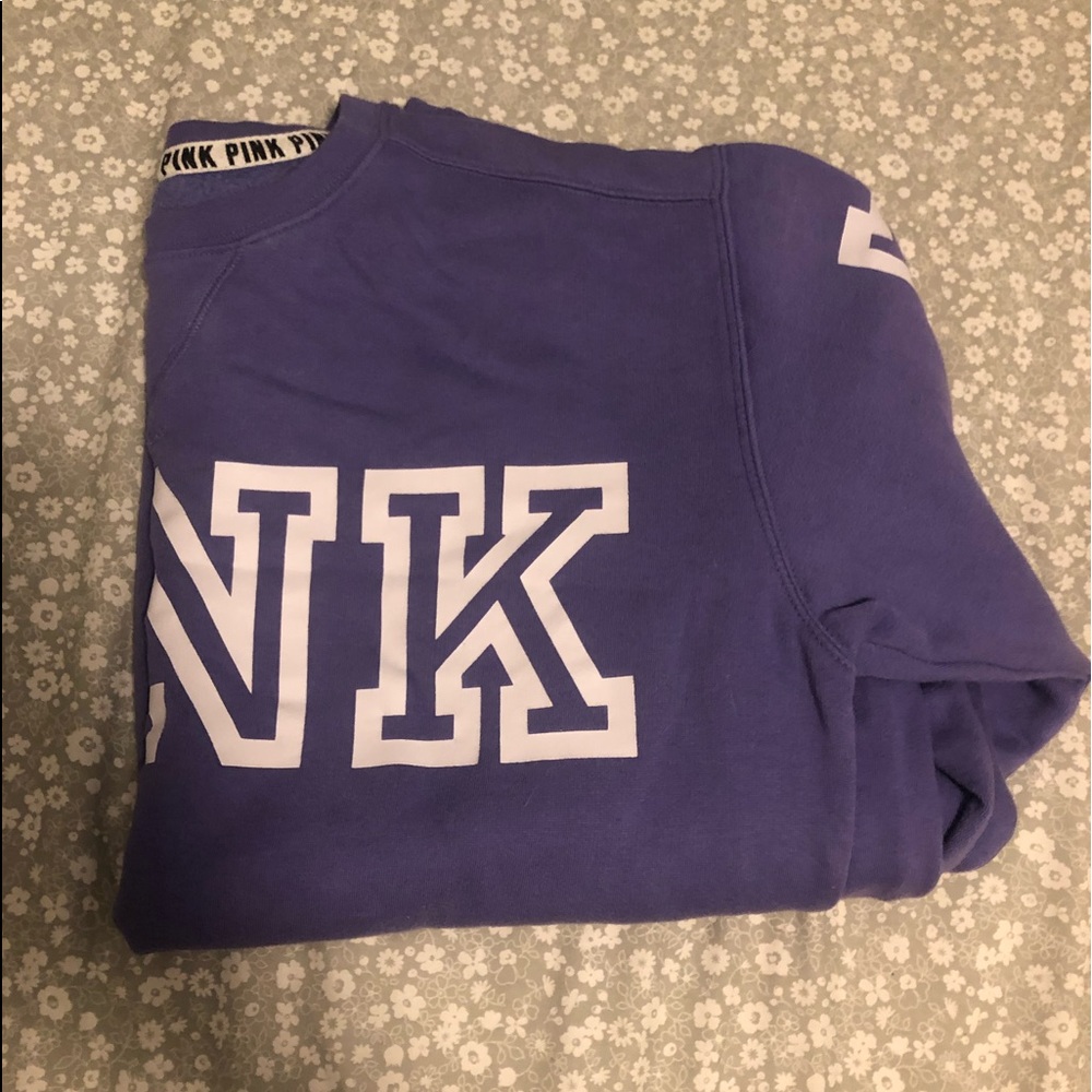 PINK Women’s Purple Crewneck Sweatshirt